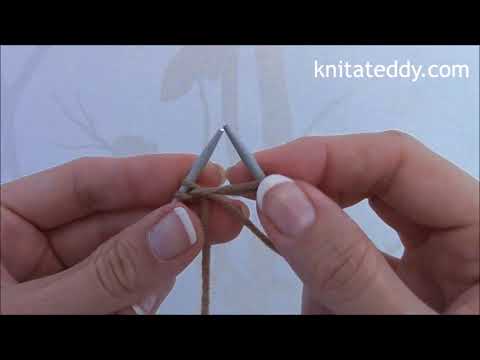 Tutorial 2   Making a slip knot and casting on Knit a Teddy Dog, Body