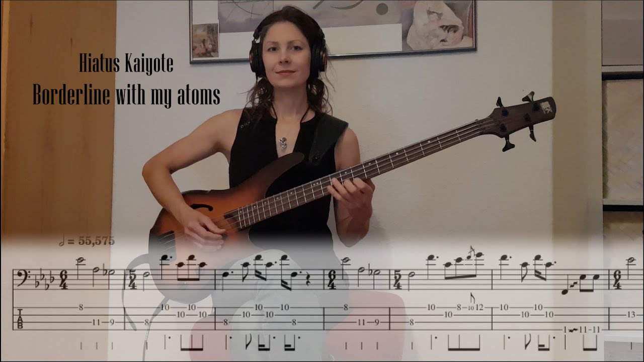 Hiatus Kaiyote Borderline with my atoms // Bass Cover with Tabs and