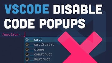 VSCode - Disable code hint and hover popups (IntelliSense code completion)