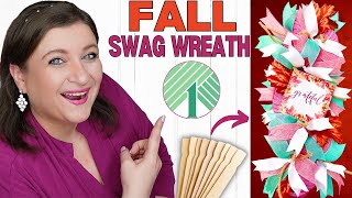EASIEST FALL WREATH EVER Using Dollar Tree Items