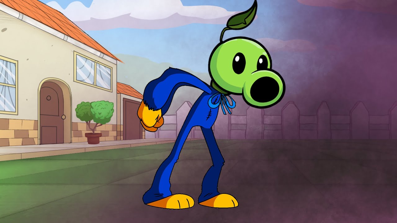 FNF Bloom N Brainz But Huggy Wuggy Sing It (Peashooter Vs Huggy Wuggy Sings Bloom N Brainz)