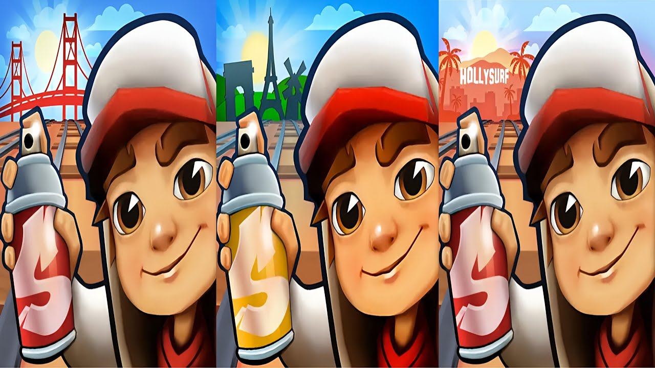 Subway Surfers : Paris 2024 🆚 Hollywood 2024 🆚 San Francisco 2024