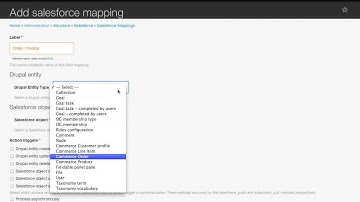 Salesforce mapping using Drupal