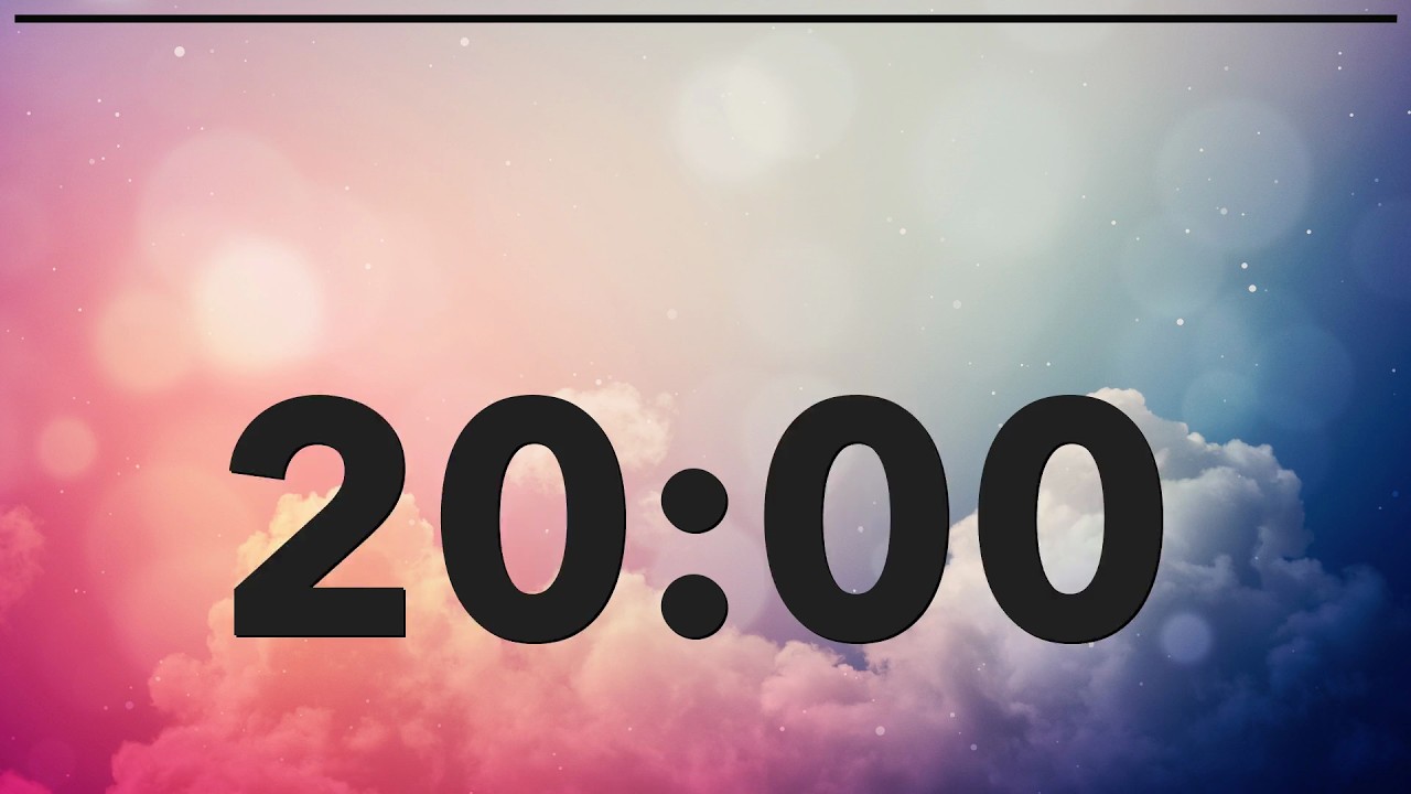 20 Minute Classroom Timer | Silent, Projector Friendly