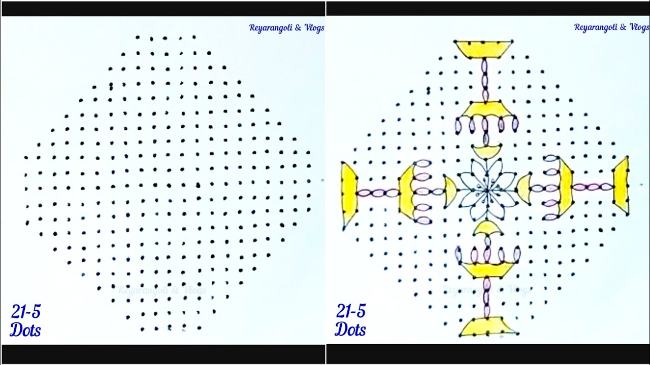 21-5 Dots today's new Sankranti trending special muggu 🌺Beautiful rangoli 🌺 Easykolams 