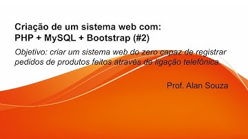Criando um sistema web do zero com PHP + MySQL + Bootstrap (#2)