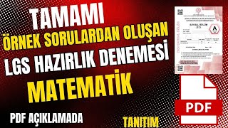 🔴 2025 LGS Denemesi | Tamamı Örnek Sorulardan!  - PDF Açıklamada