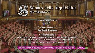 Presentata in Senato l'edizione 2026 della Passione di Cristo alla Bura di Tolentino