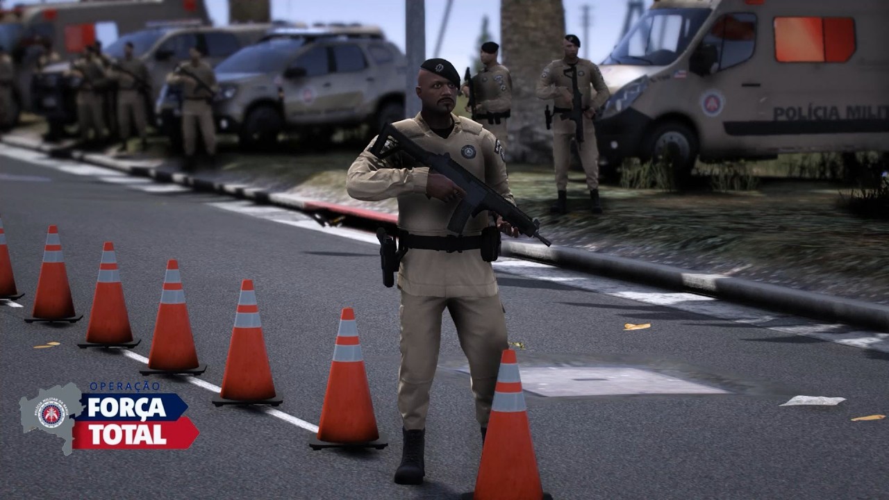 48ª CIPM REALIZA MEGA BLITZ DO LADO DA FAVELA - GTA 5 PMBA