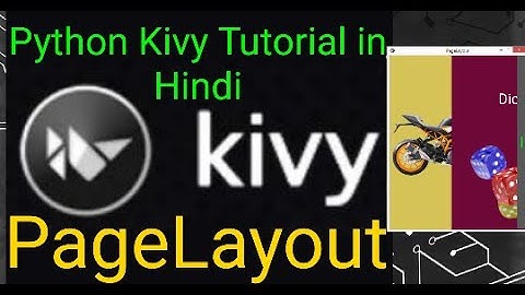 Kivy in Hindi |Page Layout in kivy with Python