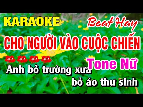 Video Karaoke Cho Người Vào Cuộc Chiến Nhạc Sống Tone Nữ... - youtube