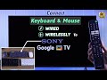 Sony Google TV: How To Connect Mouse & Keyboard! [Wire or Wirelessly]