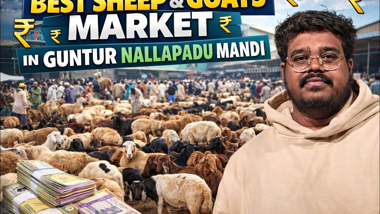 Sheep market madness’s in Nallapadu🐏🐑🐐      |Must watch ‘’ RAW Video 🤯😱
