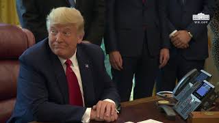 President Trump Delivers Remarks in the Oval Office