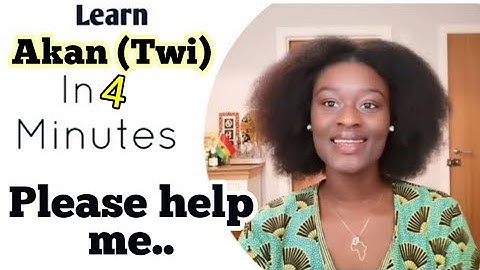 32. Learn to Speak Twi - How to speak Twi | Twi Lesson for Beginners | LearnAkan | Help Me