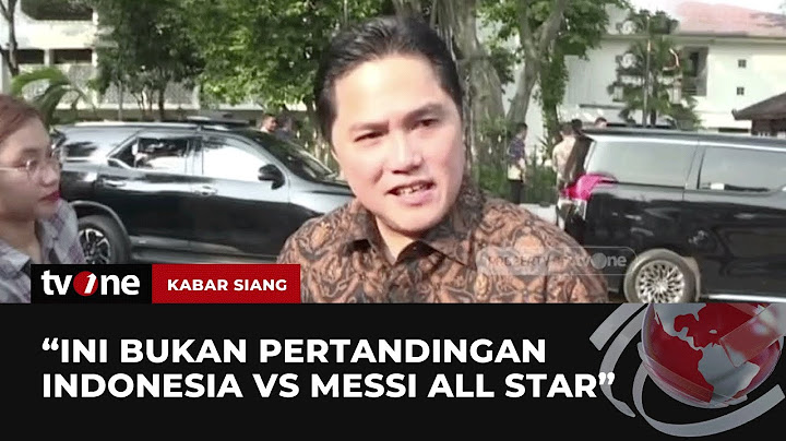 Erick Thohir Angkat Bicara Soal Batalnya Messi ke Indonesia | Kabar Siang tvOne