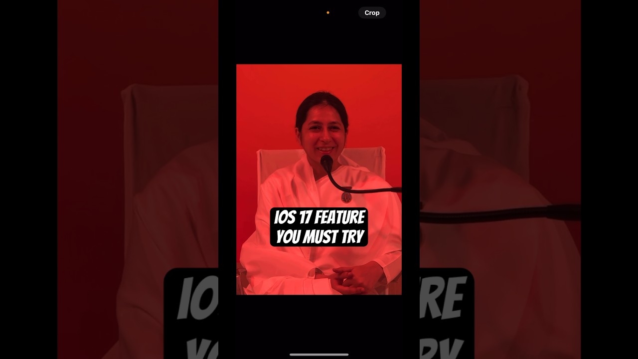 iOS 17 Pinch to crop 