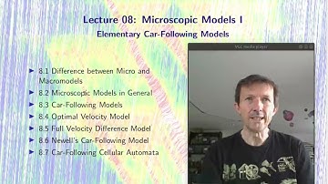 Lecture 08: Elementary Car-Following Models, Part I