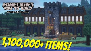 AMAZING STORAGE HOUSE for Minecraft!! Tutorial