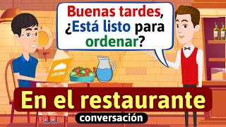 Conversación en español - En el restaurante (Vocabulario en español) Aprende español - Habla español