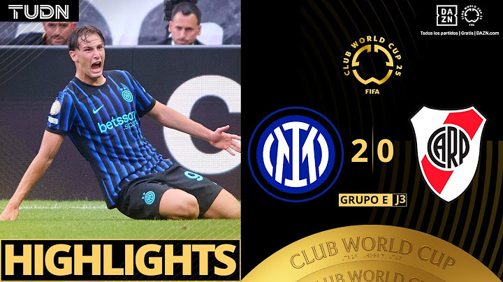 HIGHLIGHTS - Inter de Milán 2-0 River Plate | Mundial de Clubes de la FIFA - J3 2025 | TUDN