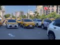 成本暴漲收入縮水  高雄近百輛計程車上街頭抗議
