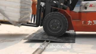 ABOSN Construction Road Mat Barrier Test