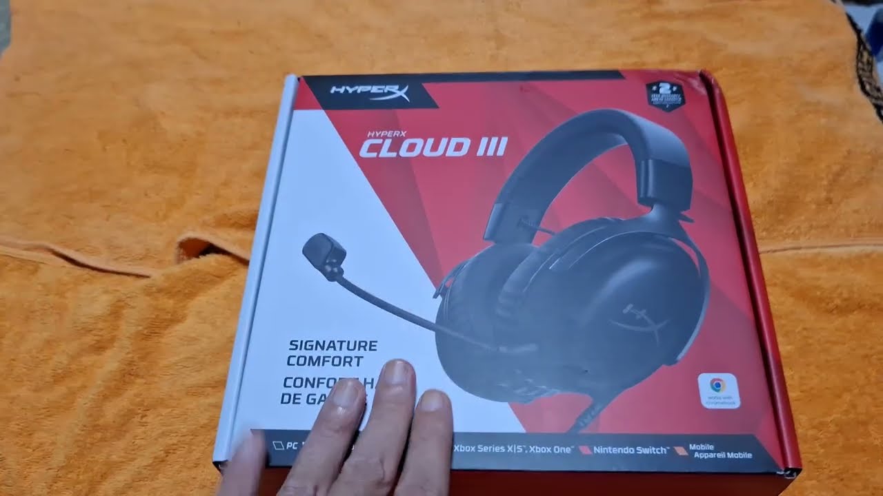 HYPER X CLOUD3ゲーミングヘッドセットが届いたので開封レビュー - YouTube