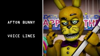 Afton Bunny Voice Lines For Animators, Check The Description.