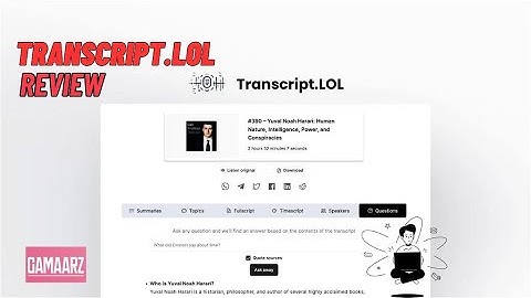 Transcript.LOL Review + Demo – Convert content from videos and podcasts into written text!