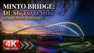 MINTO BRIDGE: Dusk to Dark Time-Lapse in 4K | 2026 Salem LED Lighting Upgrade