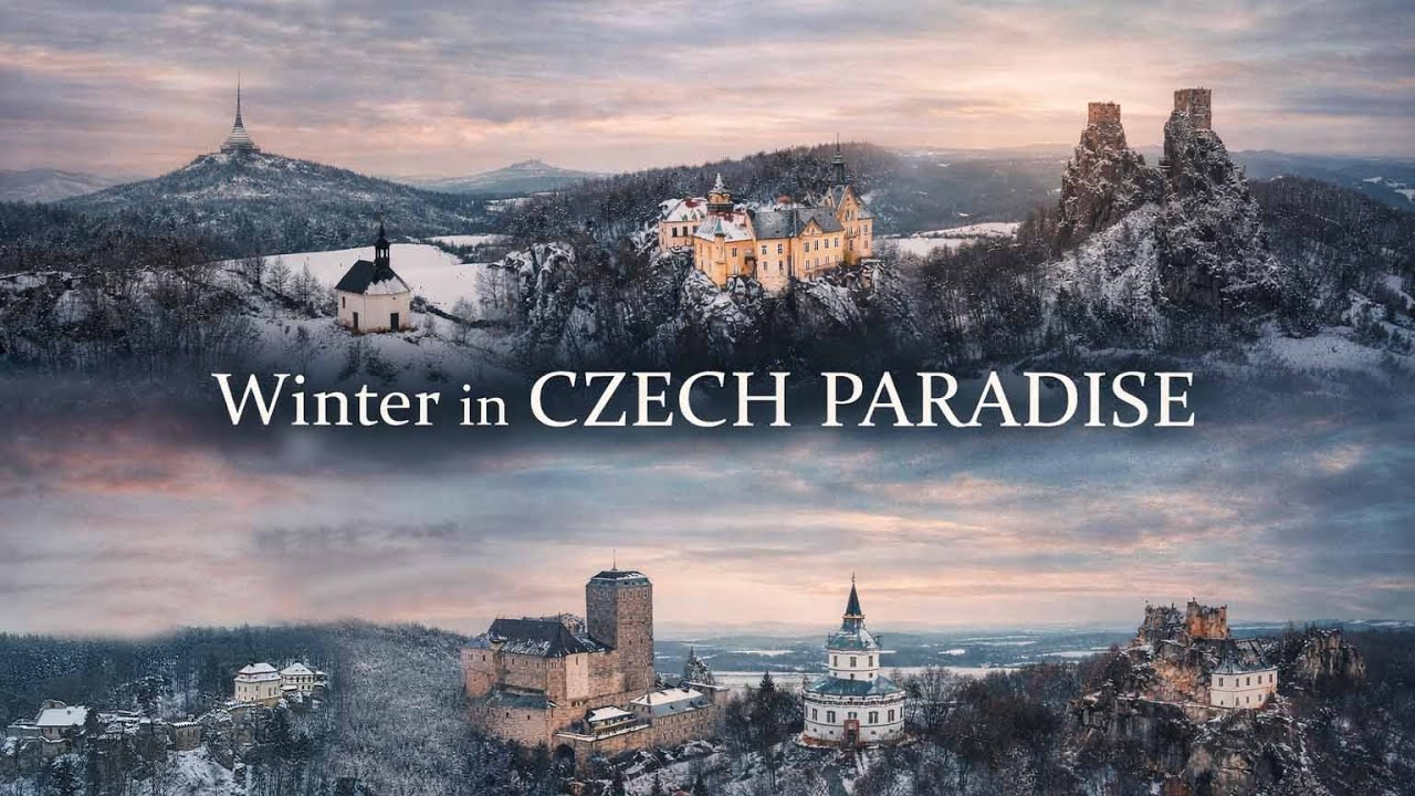 Winter in CZECH PARADISE//Zima v Českém Ráji//Trosky/Valdštejn/Humprecht/Vranov/Ještěd a další..