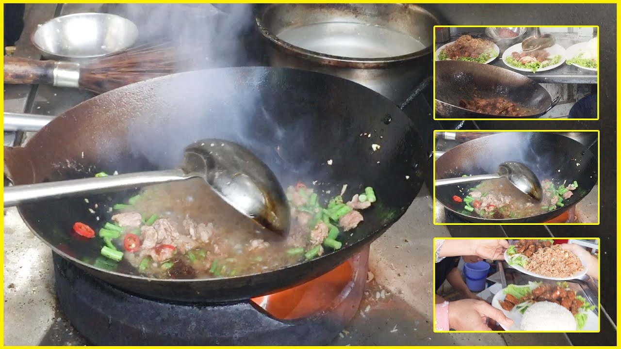 Daily Food Homeland, Work Skills Fried Rice Street Food Cooking Recipe with Hot Sour Delicious