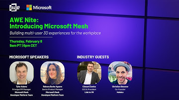 AWE Nite: Introducing Microsoft Mesh - Building multi-user 3D experiences for the workplace