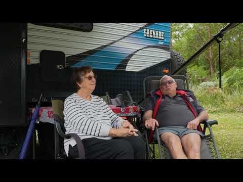 Graham & Lyn Turner at the On The Move Caravans Owners Retreat 2025