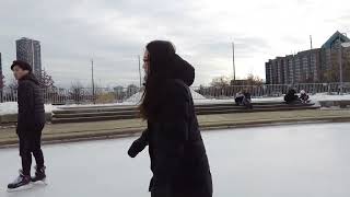 Skating at Markham Civic Centre