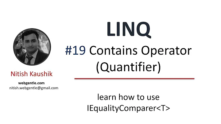 (#19) Contains in LINQ |  LINQ tutorial for beginners