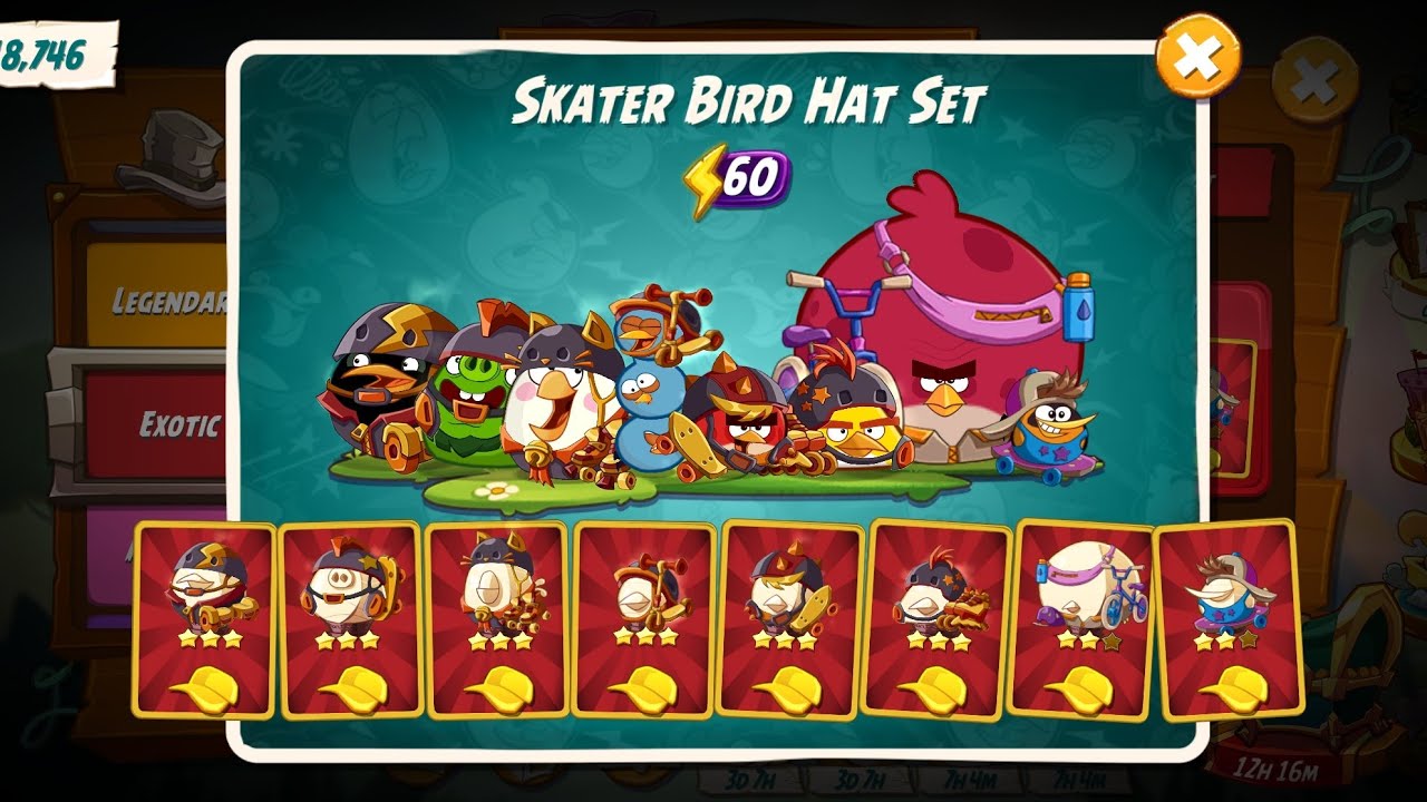Angry Birds 2 - Tower of Fortune for Skater Bird Hat Set Session 5