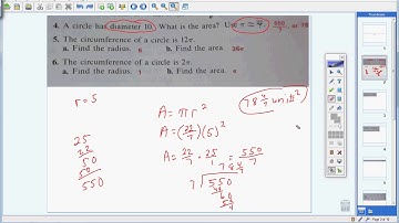 7th Grade Math Lesson 9.3 Homework Part 1