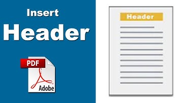 How to Insert Header Only in PDF with Adobe Acrobat Pro 2020