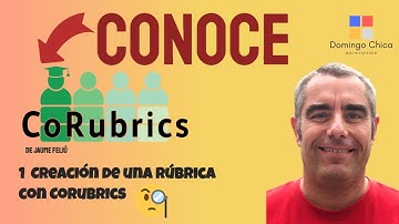 1  Creación de una rúbrica con CoRubrics