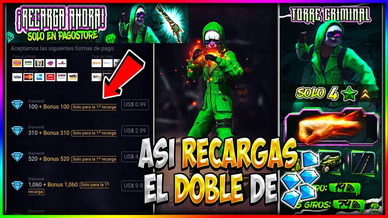 COMO FUNCIONA EL EVENTO DE RECARGA 100 DE BONUS DE DIAMANTES FREE FIRE  ¿CUENTA COMO RECARGA? 