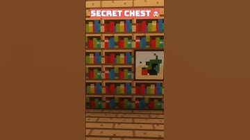 Mincraft secret chest 😱💎 #minecraft #tutorial #fyp #shorts