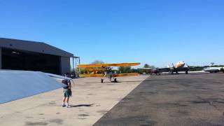 Stearman start and taxi