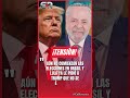 LULA EXIGE A TRUMP NO INTERVENIR EN LAS ELECCIONES PRESIDENCIALES DE BRASIL #Ultimahora #shorts