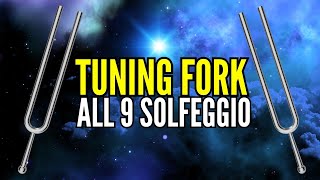 Tuning Fork Sound Healing with All 9 Solfeggio Frequencies