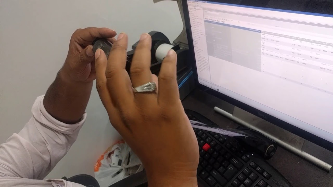 TVS LP45 PRINTER CARBON RIBBON FITTING