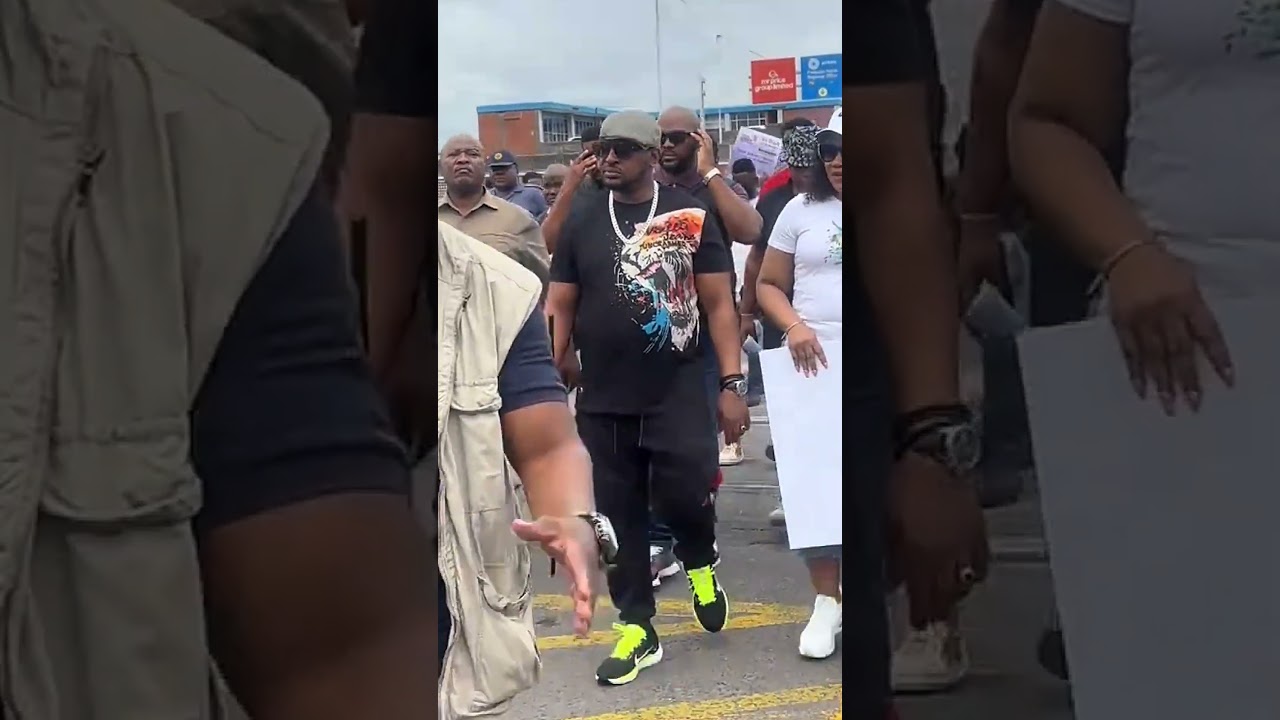 King Misuzulu KaZwelithini attends the anti-GBV march in KwaZulu-Natal today