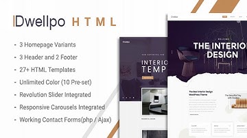 Dwellpo: Interior Design & Architecture HTML5 Template | Themeforest Website Templates and Themes