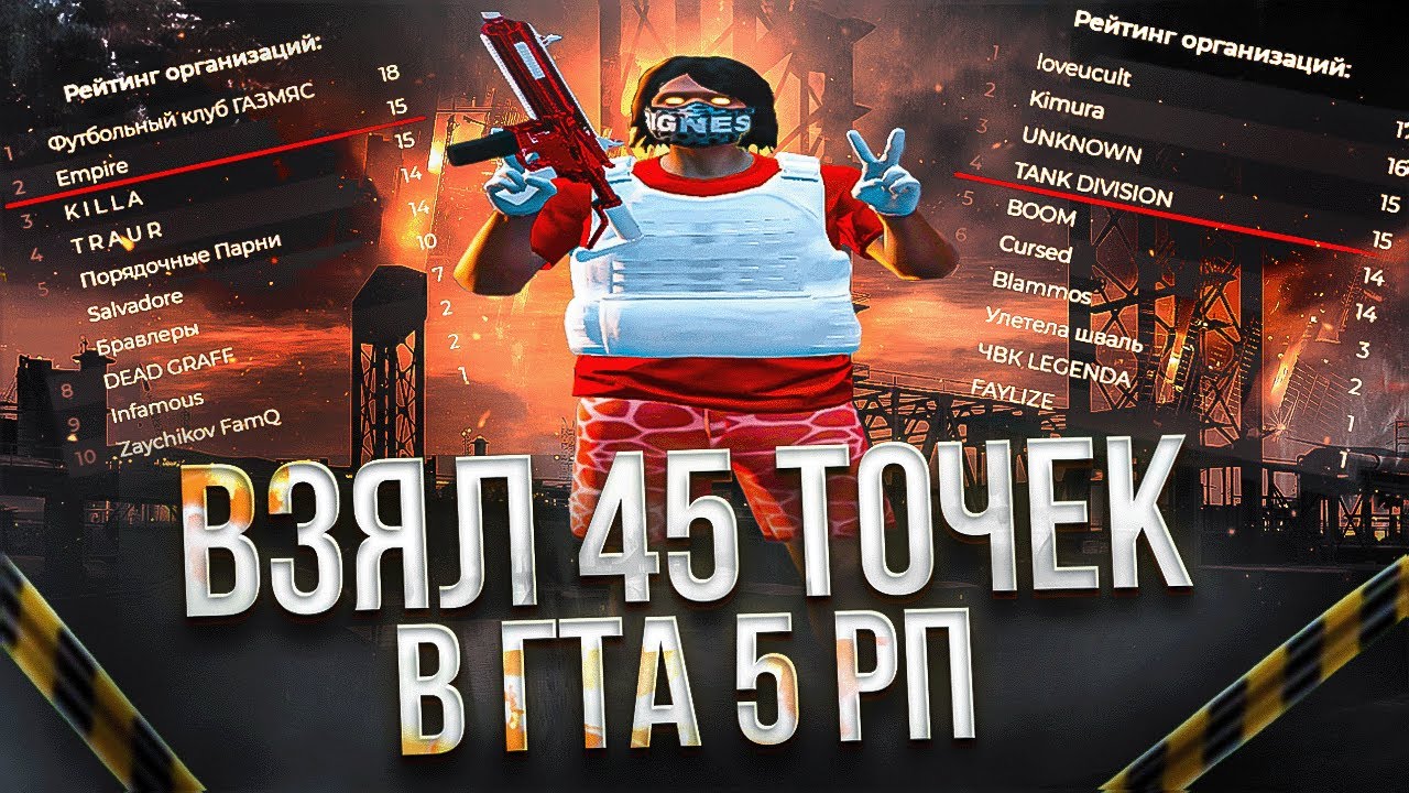 ВЗЯЛИ 45 ТОЧЕК НА ВОЙНЕ СЕМЕЙ ПРОЕКТ ГТА 5 РП / ВОЙНА СЕМЕЙ, КАПТЫ В ...